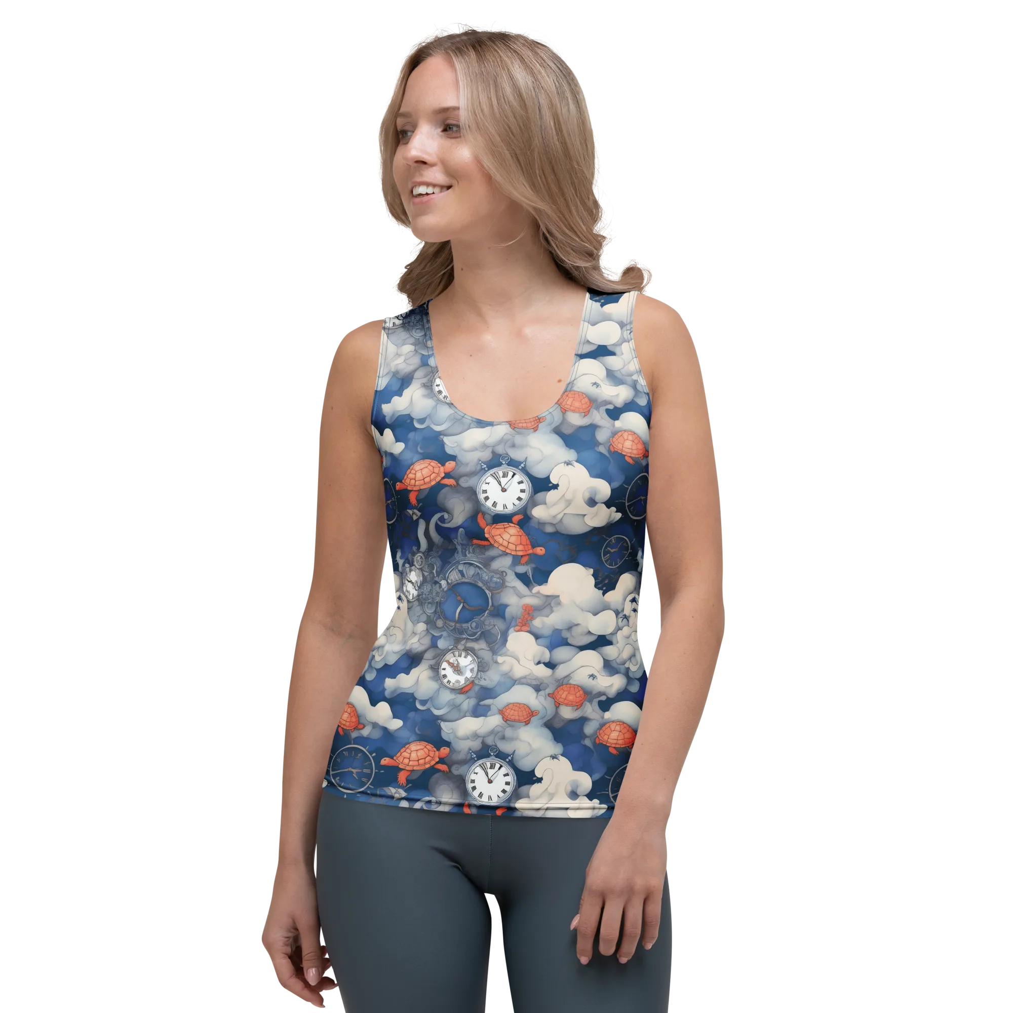 Chronicle of Turtles on Women's Tank Top — Front