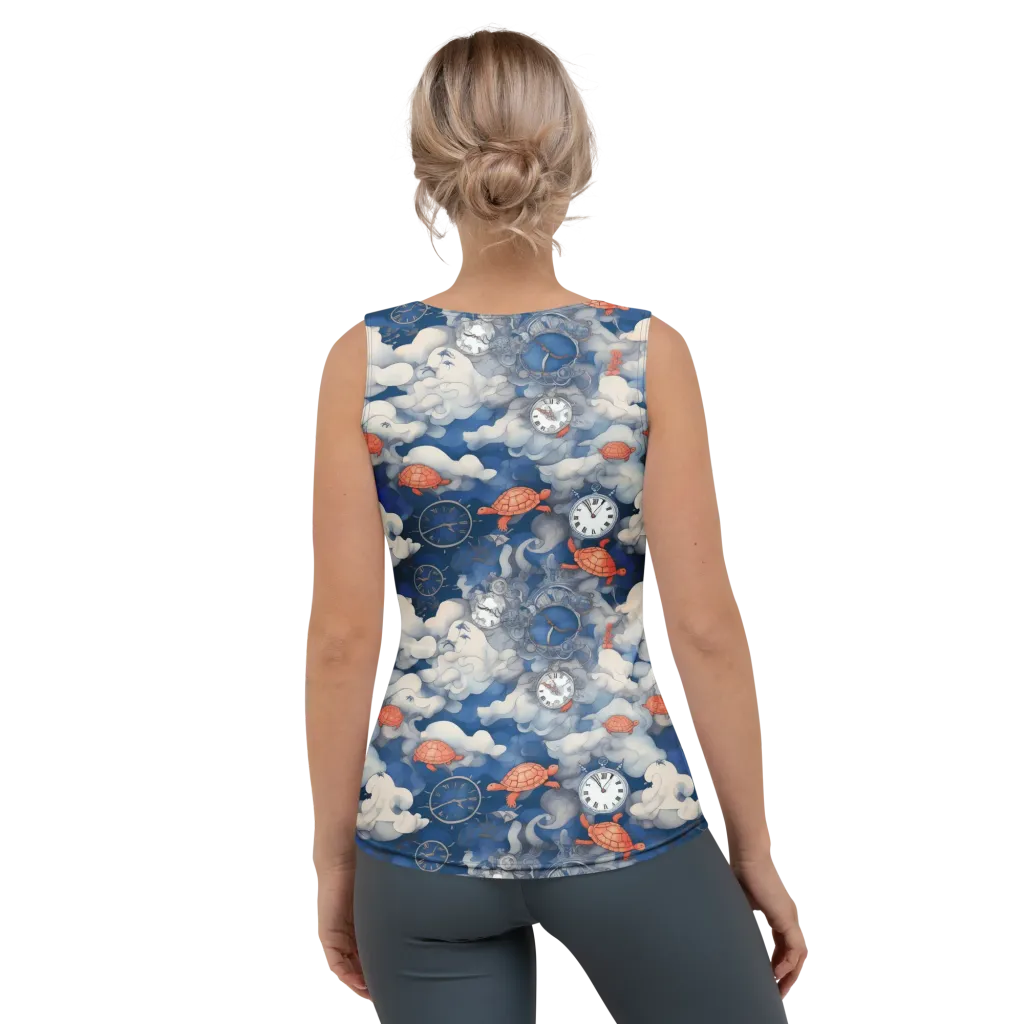 Chronicle of Turtles on Women's Tank Top — Back