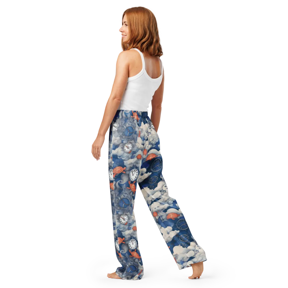 Chronicle of Turtles on Women's Pajama Pants — Back