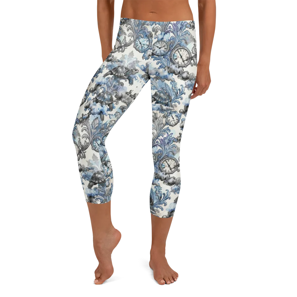 Tortoise Timepiece on Capri Leggings — Front