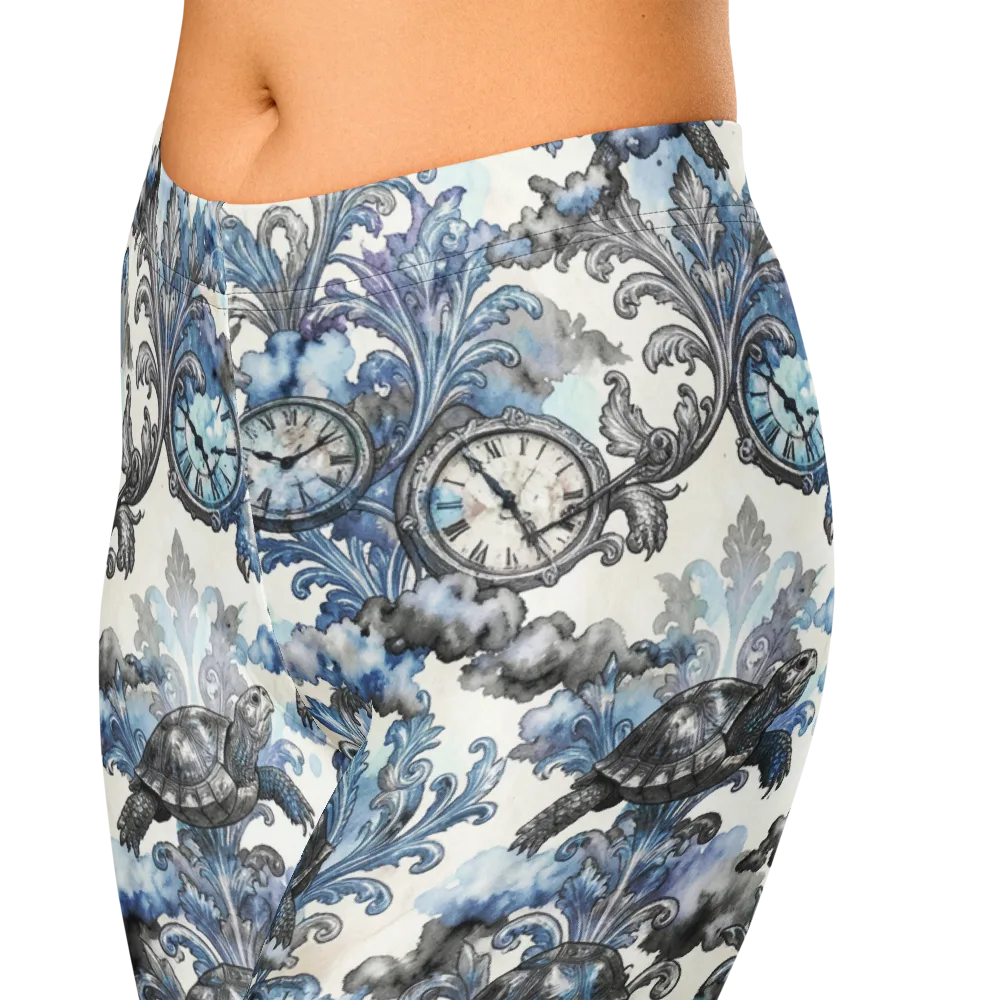 Tortoise Timepiece on Capri Leggings — Zoomed-in