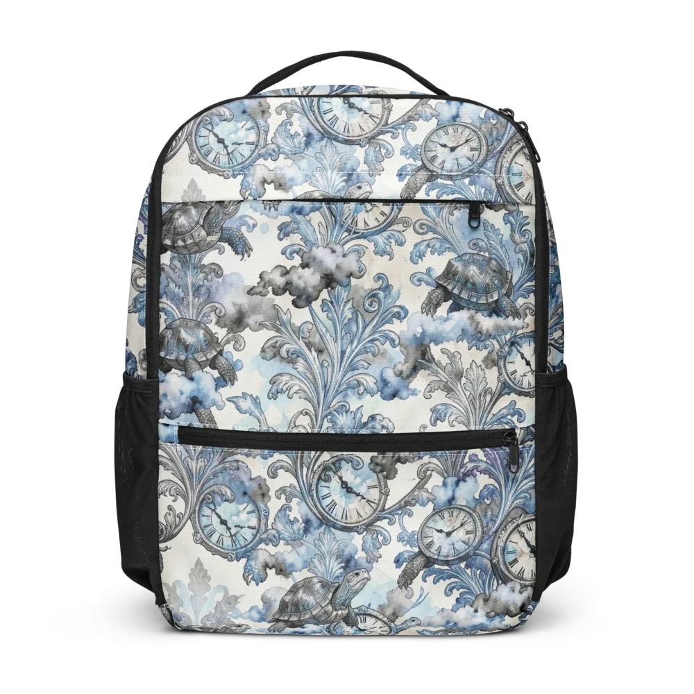 Tortoise Timepiece on Utility Backpack — Front