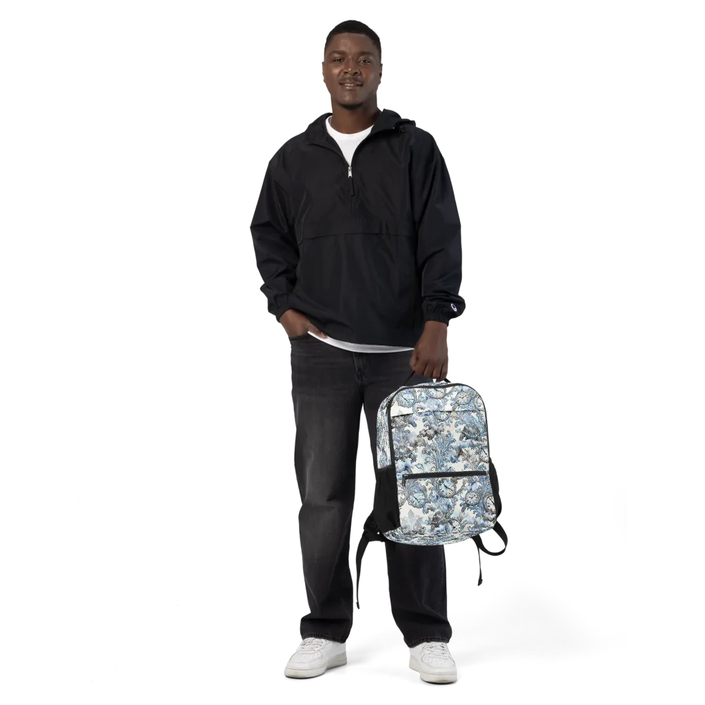Tortoise Timepiece on Utility Backpack — Front