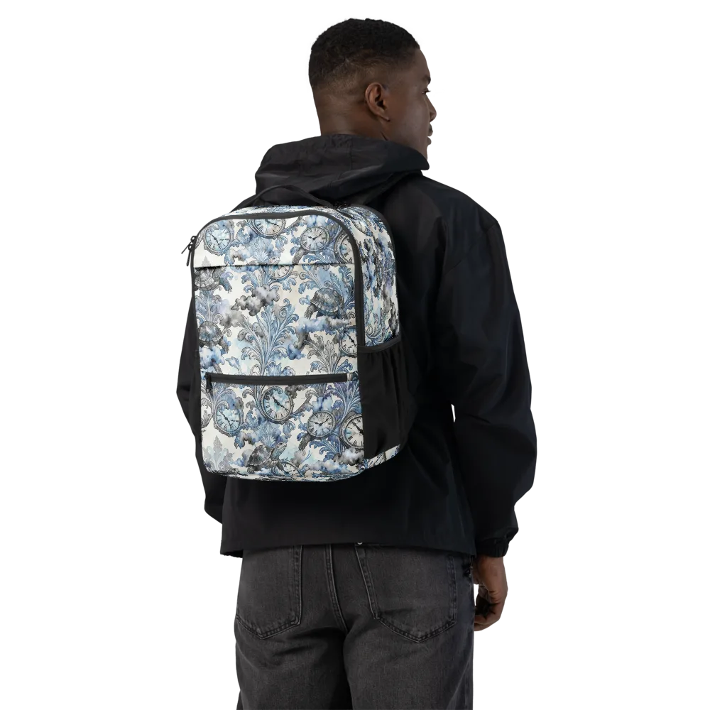 Tortoise Timepiece on Utility Backpack — Back