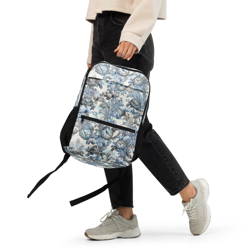Tortoise Timepiece on Utility Backpack — Front