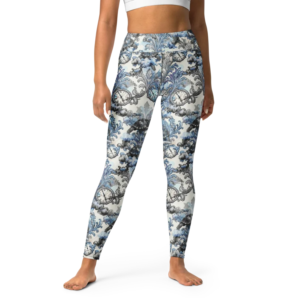 Tortoise Timepiece on Yoga Leggings — Front