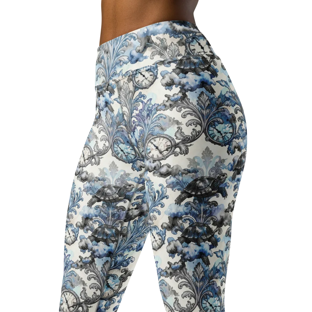 Tortoise Timepiece on Yoga Leggings — Left Front