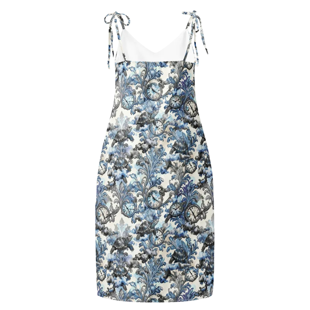 Tortoise Timepiece on Slip Dress — Back