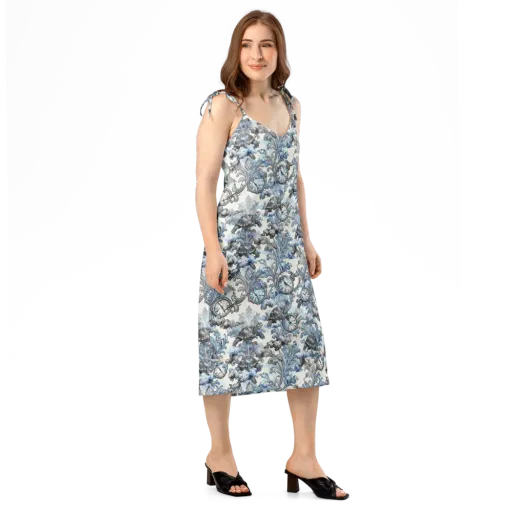 Tortoise Timepiece on a Slip Dress