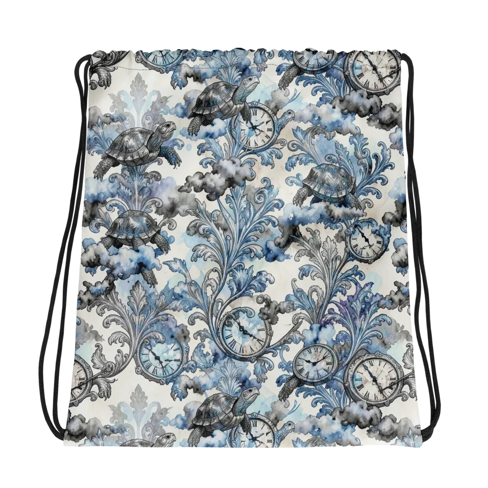Tortoise Timepiece on Drawstring Bag — Photo