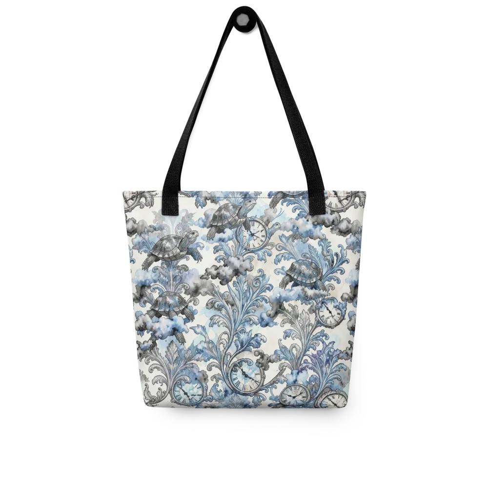 Tortoise Timepiece on Tote Bag — Front