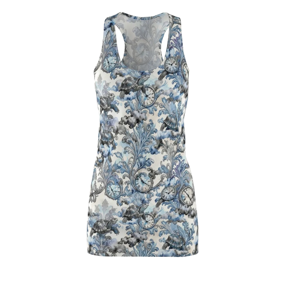 Tortoise Timepiece on Racerback Dress — Front