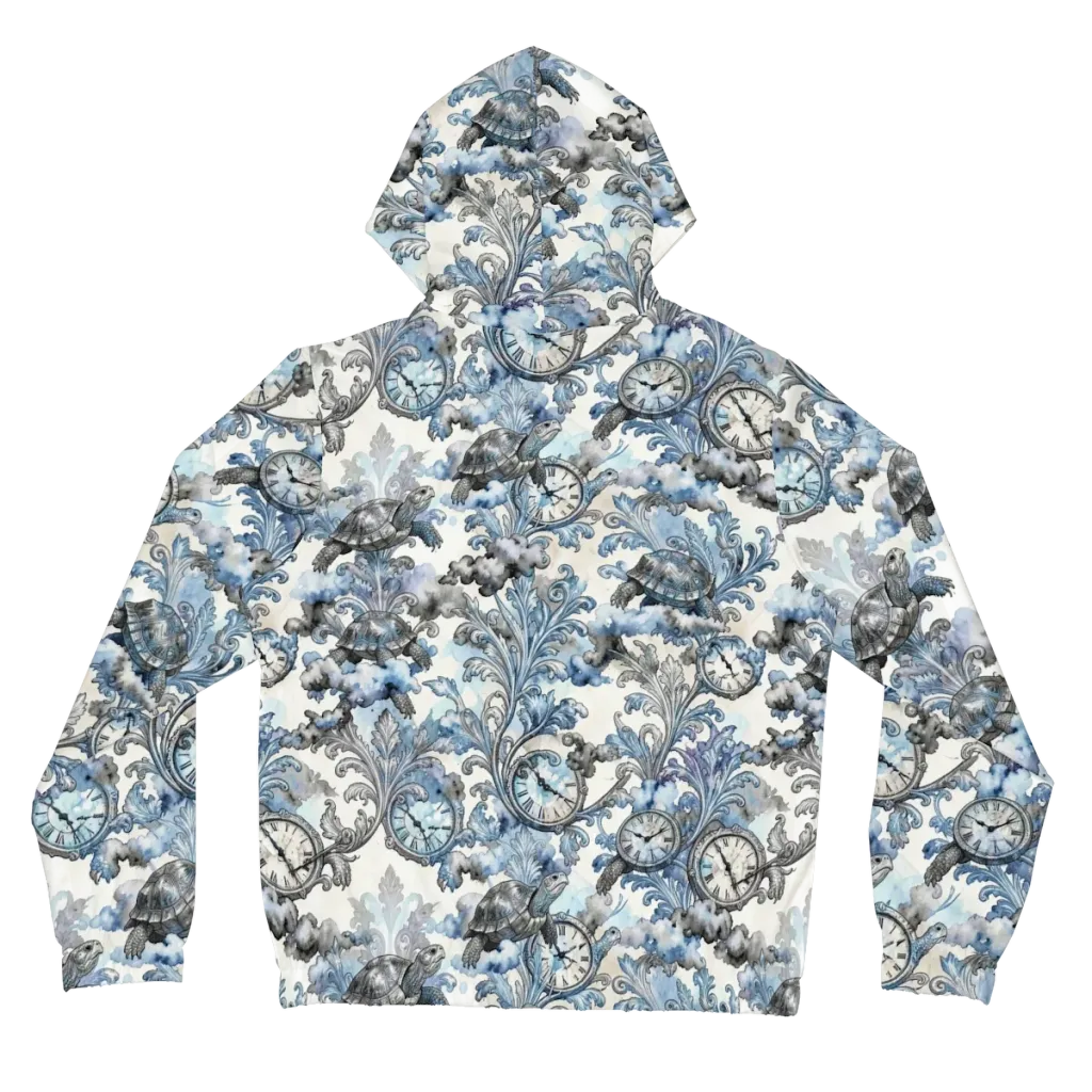 Tortoise Timepiece on Women's Full-Zip Hoodie — Back