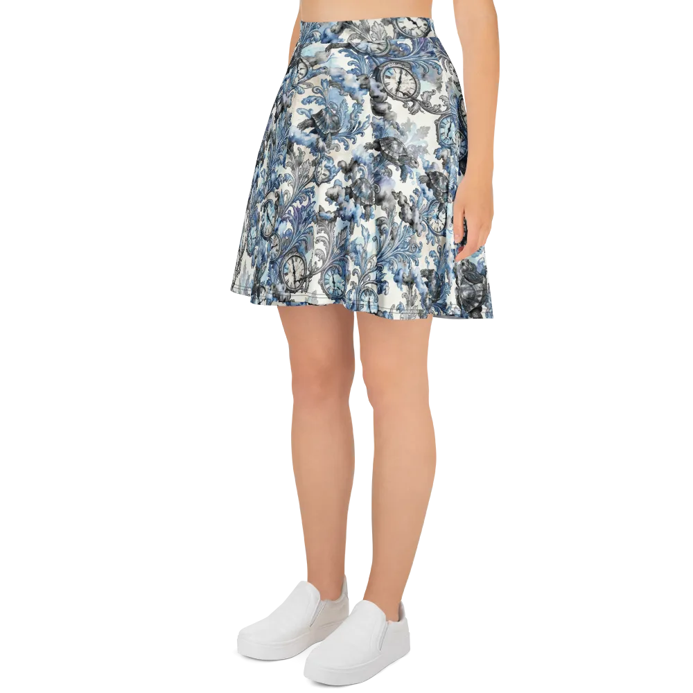 Tortoise Timepiece on Skater Skirt — Left