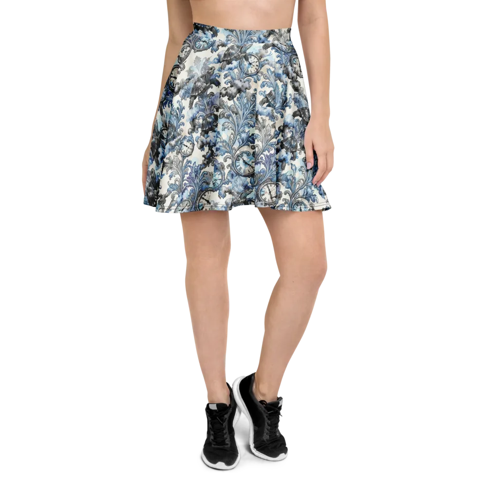 Tortoise Timepiece on Skater Skirt — Front