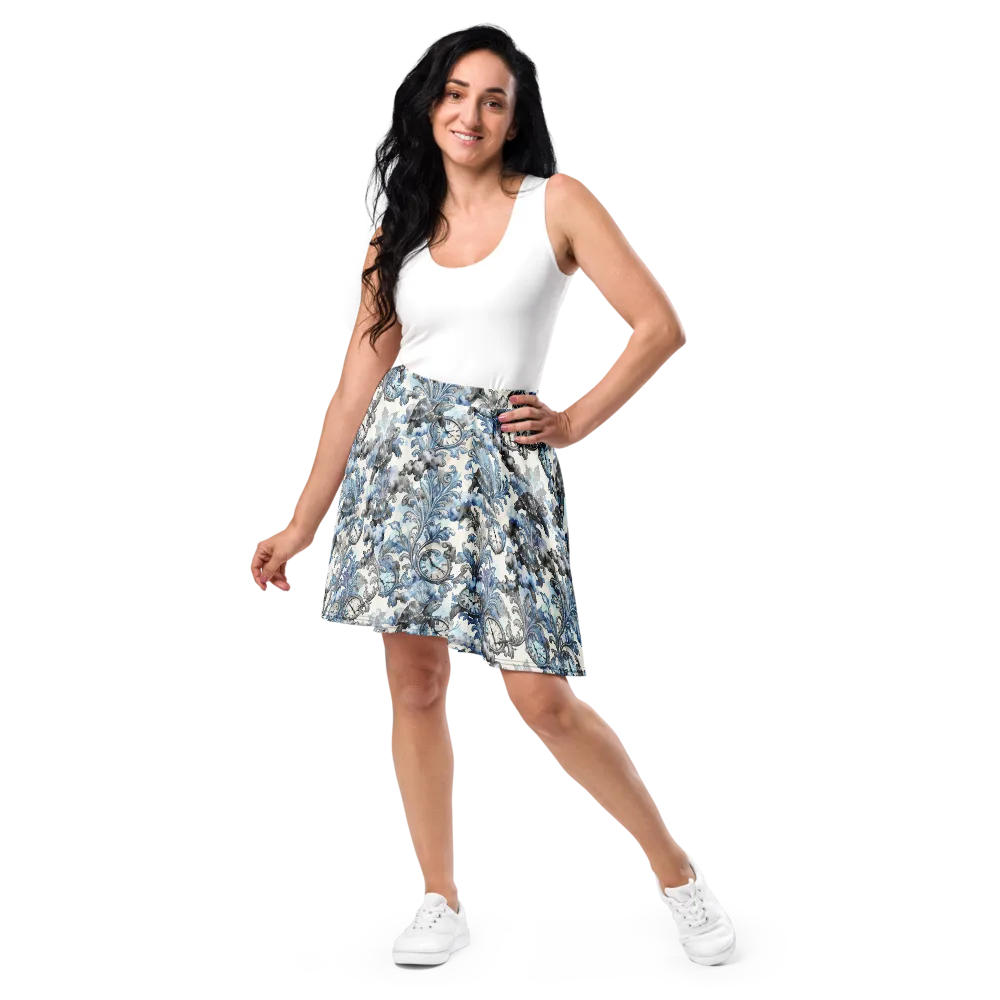 Tortoise Timepiece on Skater Skirt — Front