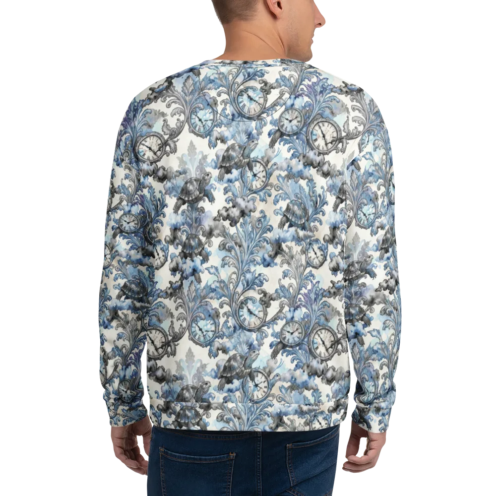 Tortoise Timepiece on Sweatshirt — Back