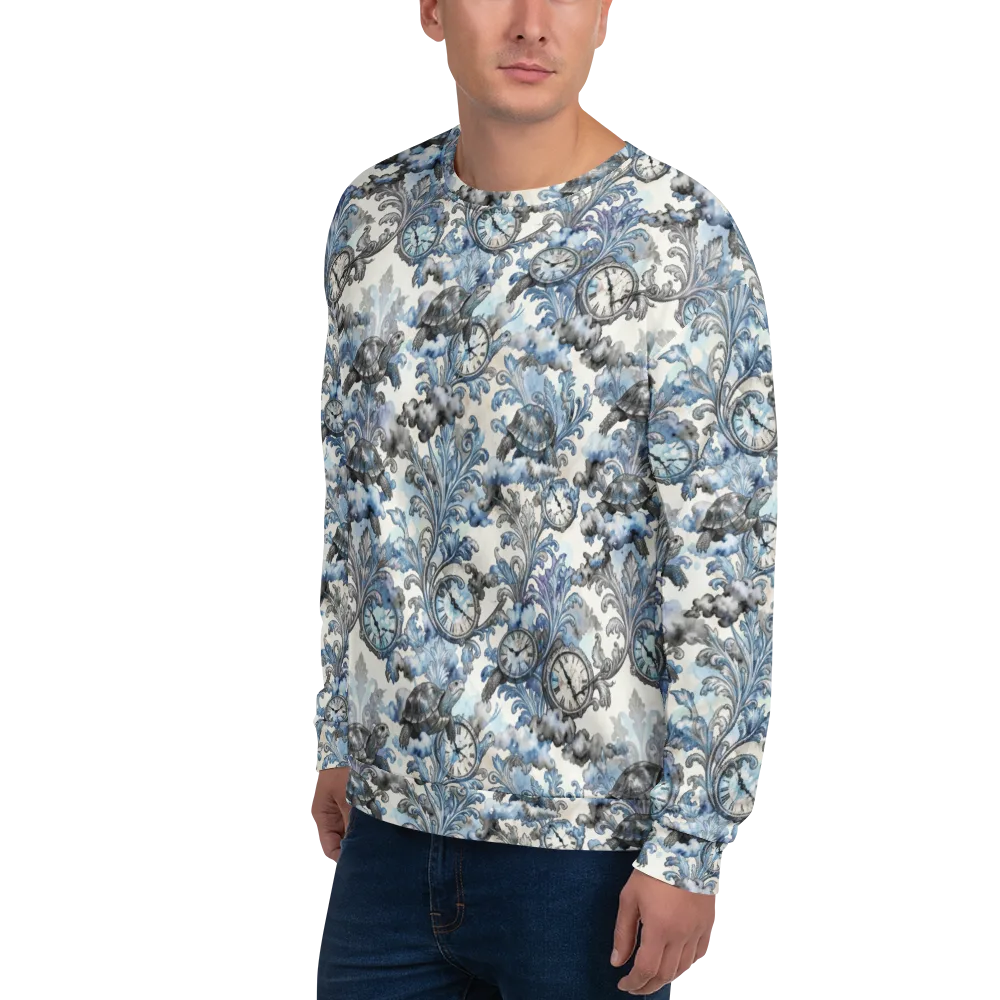 Tortoise Timepiece on Sweatshirt — Left Front