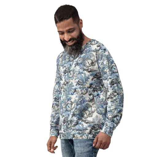 Tortoise Timepiece on a Sweatshirt