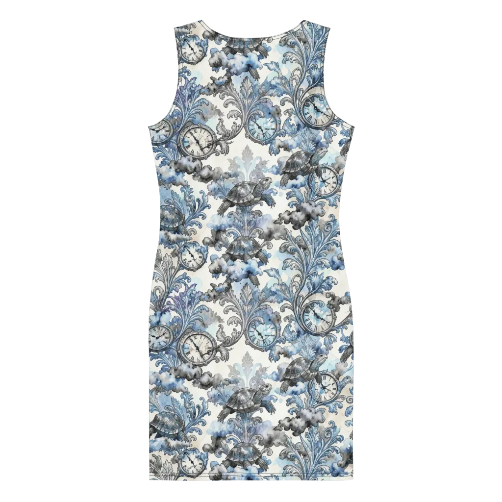 Tortoise Timepiece on Bodycon Dress — Back