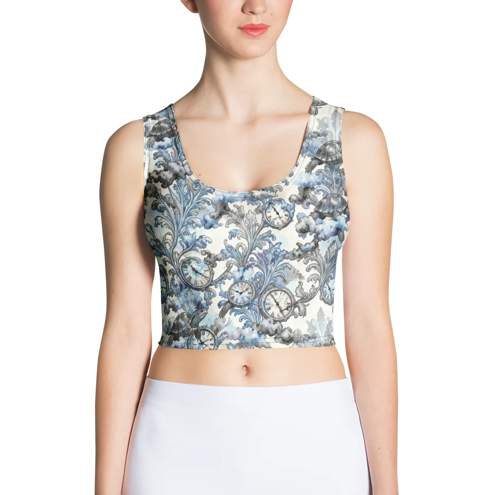 Tortoise Timepiece on Crop Top — Front