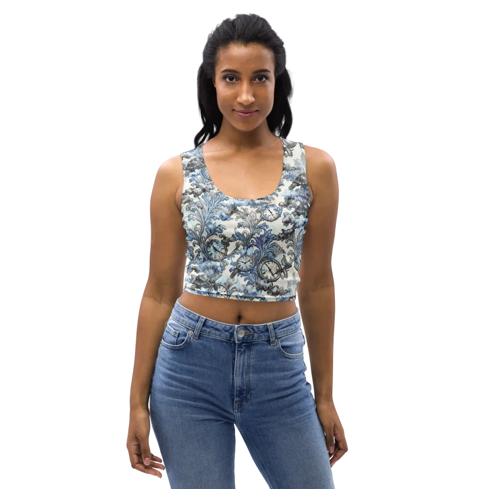 Tortoise Timepiece on Crop Top — Front