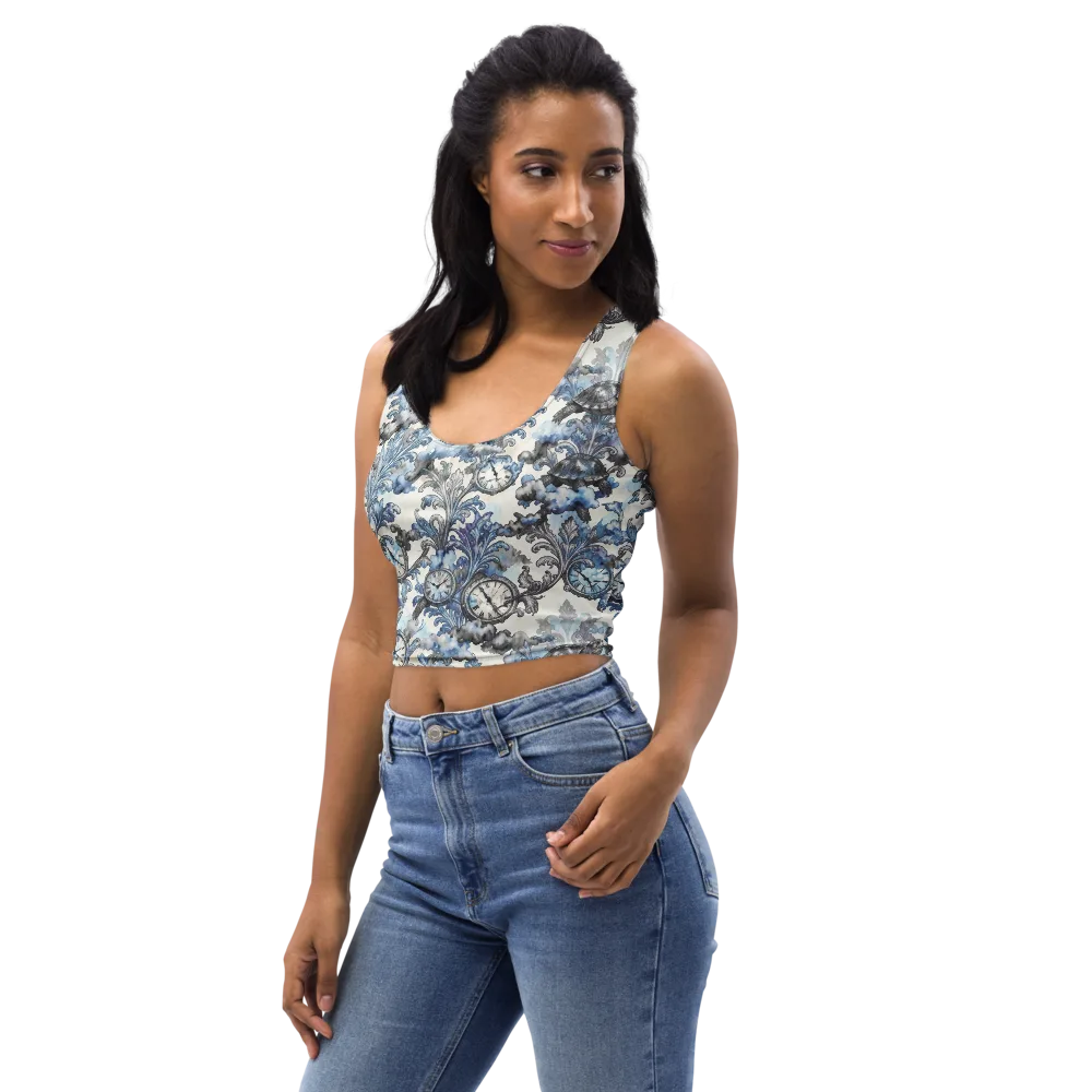 Tortoise Timepiece on Crop Top — Left Front