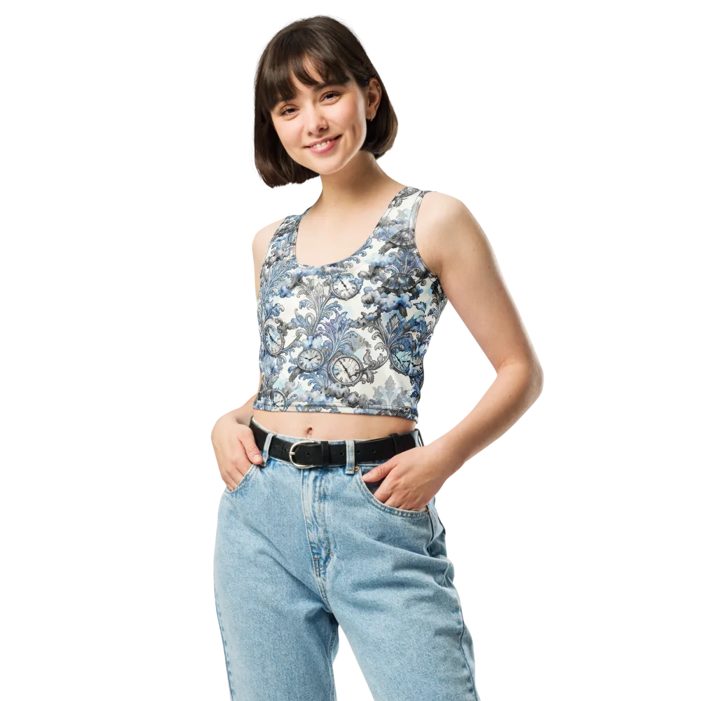 Tortoise Timepiece on Crop Top — Front