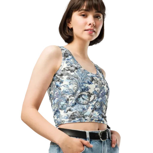 Tortoise Timepiece on a Crop Top