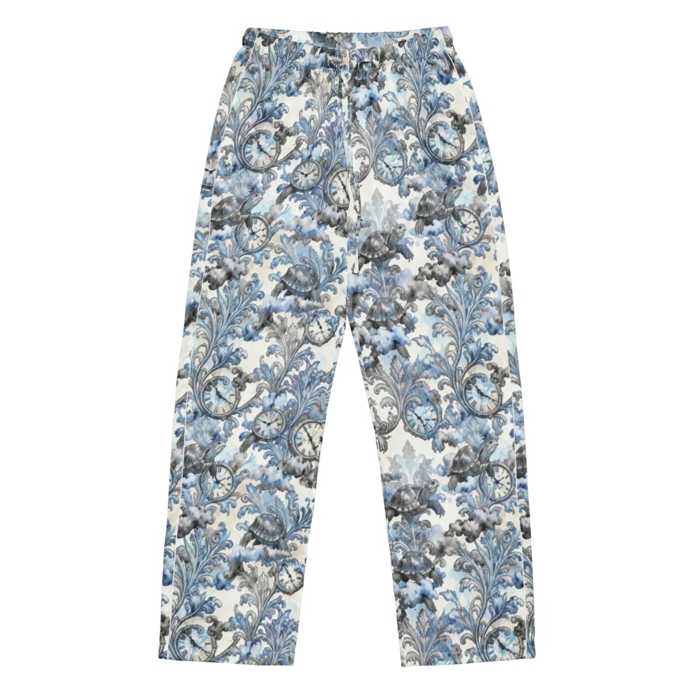 Tortoise Timepiece on Women's Pajama Pants — Front
