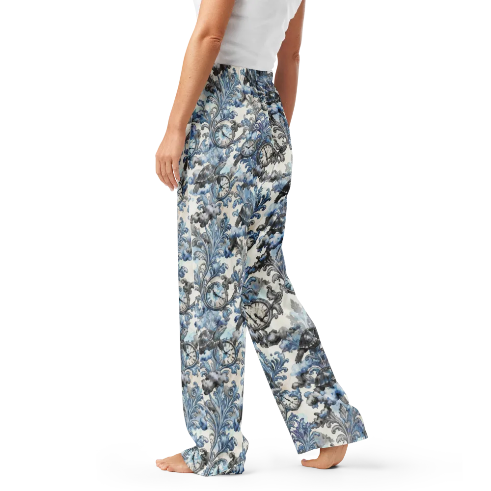 Tortoise Timepiece on Women's Pajama Pants — Left