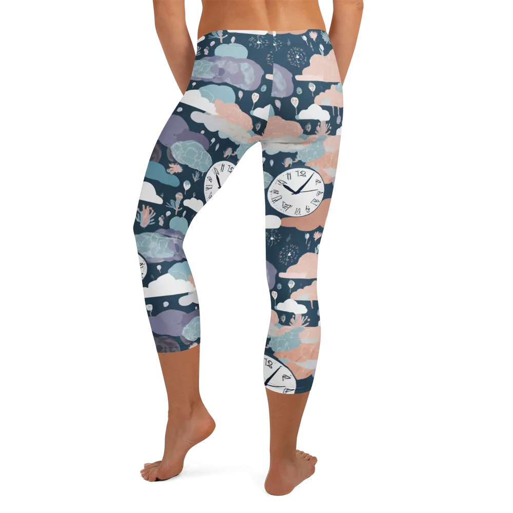 Dreamtime Almanac on Capri Leggings — Back