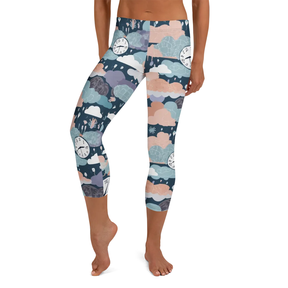 Dreamtime Almanac on Capri Leggings — Front