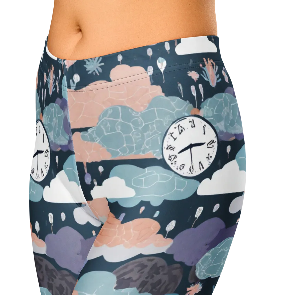 Dreamtime Almanac on Capri Leggings — Zoomed-in