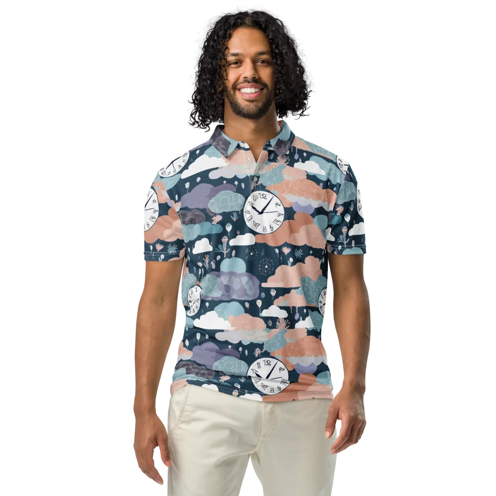 Dreamtime Almanac on Men's Slim Fit Polo Shirt — Front