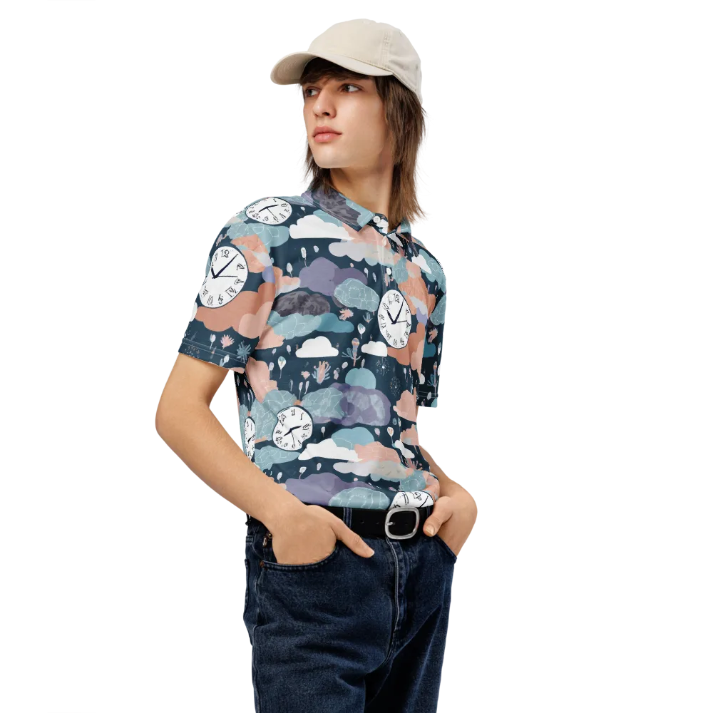 Dreamtime Almanac on Men's Slim Fit Polo Shirt — Right Front