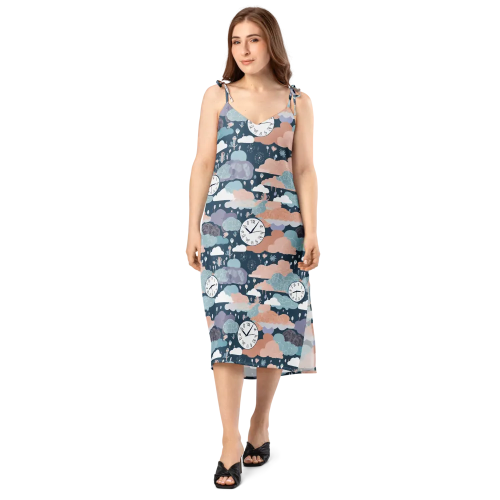Dreamtime Almanac on Slip Dress — Front