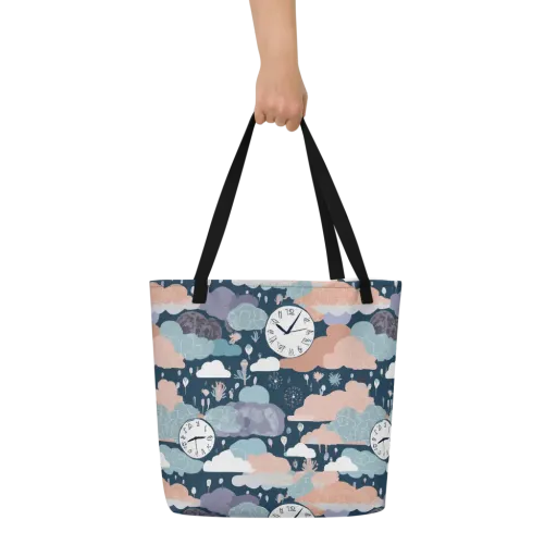 Dreamtime Almanac on a Large Tote Bag W/ Pocket