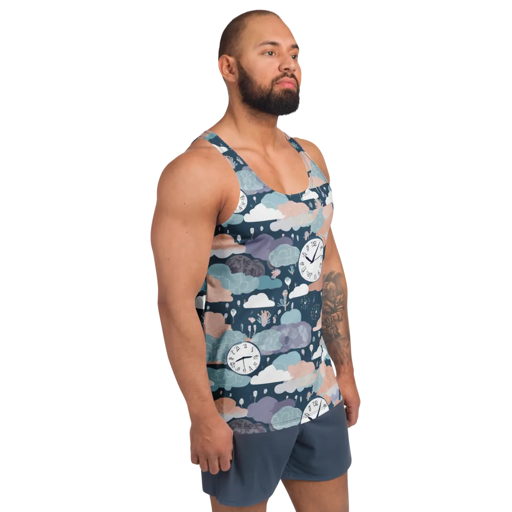 Dreamtime Almanac on Men's Tank Top — Right Front