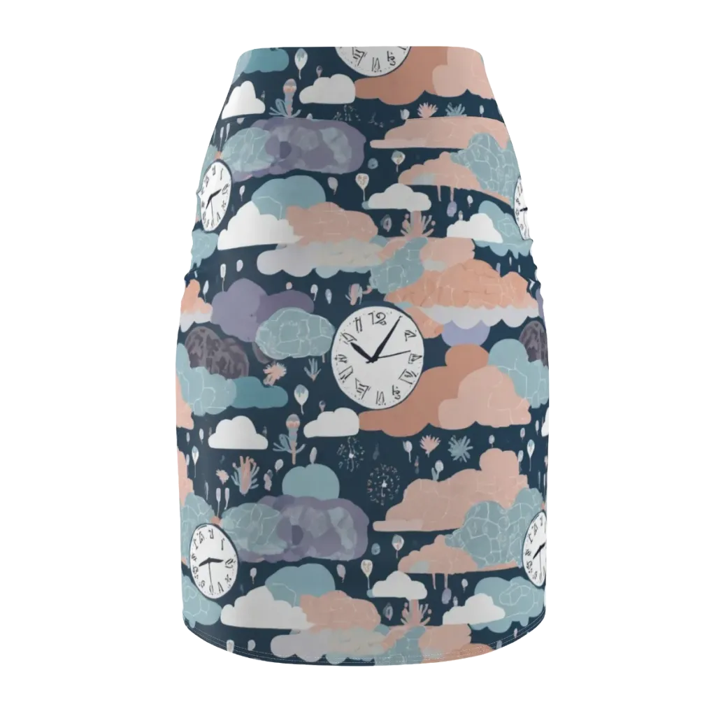 Dreamtime Almanac on Pencil Skirt — Back