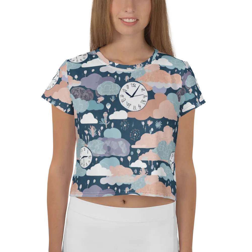 Dreamtime Almanac on Crop Tee — Front