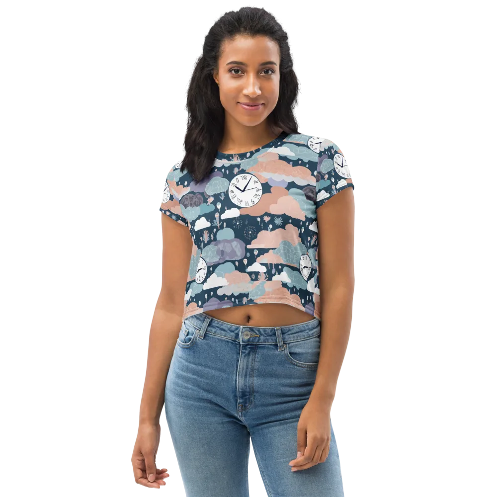 Dreamtime Almanac on Crop Tee — Front