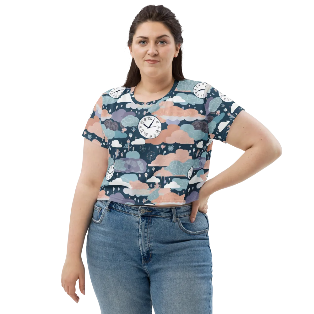 Dreamtime Almanac on Crop Tee — Front