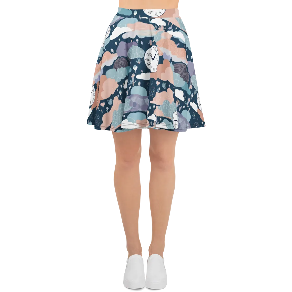 Dreamtime Almanac on Skater Skirt — Front