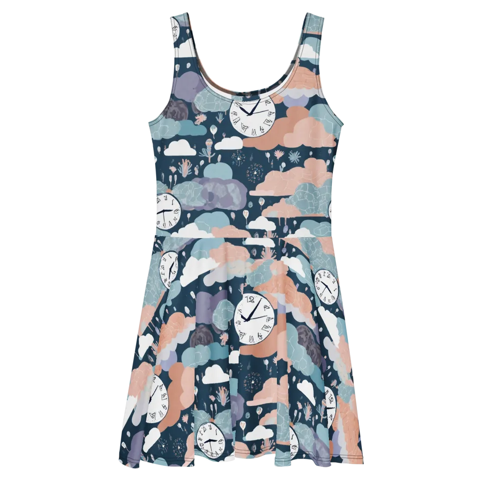 Dreamtime Almanac on Skater Dress — Front