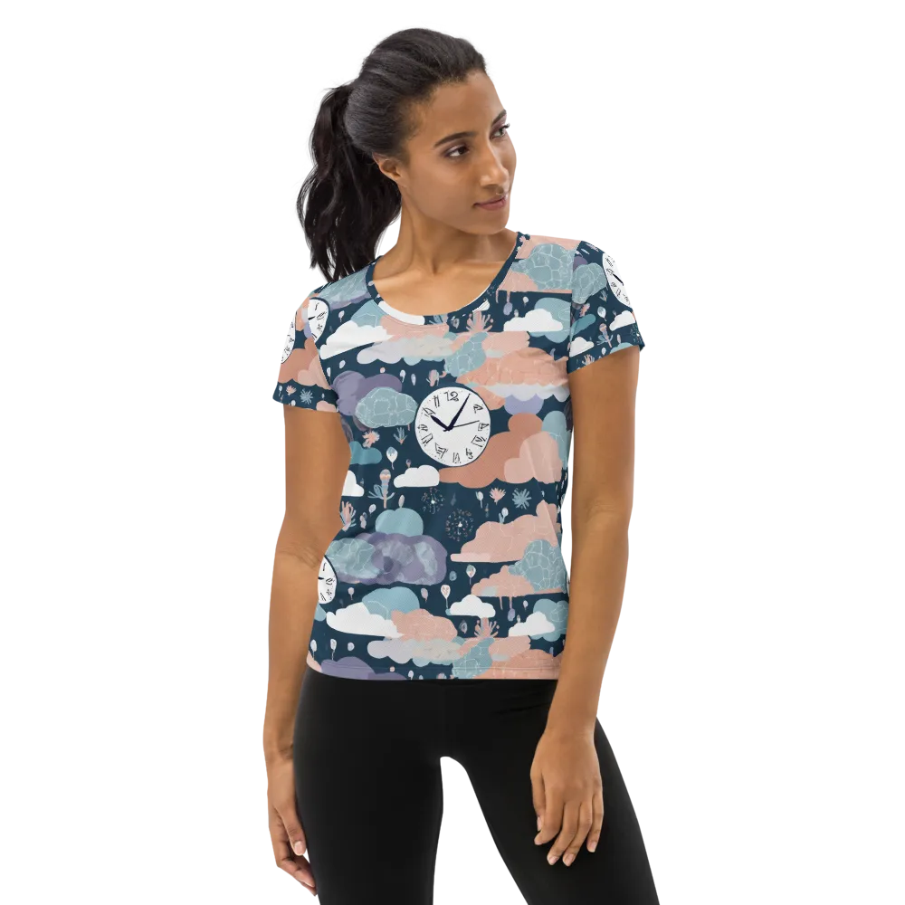 Dreamtime Almanac on Women's Athletic T-Shirt — Front