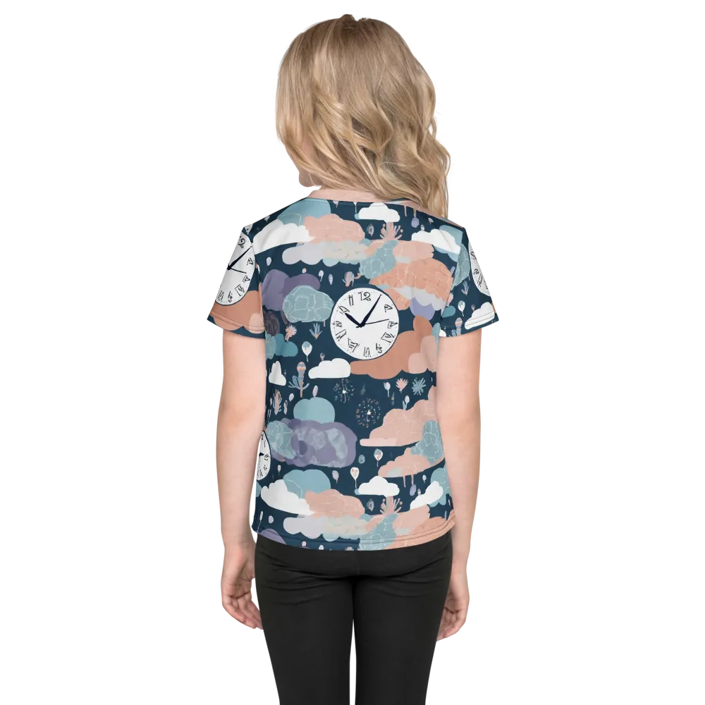 Dreamtime Almanac on Kids Crew Neck T-Shirt — Back