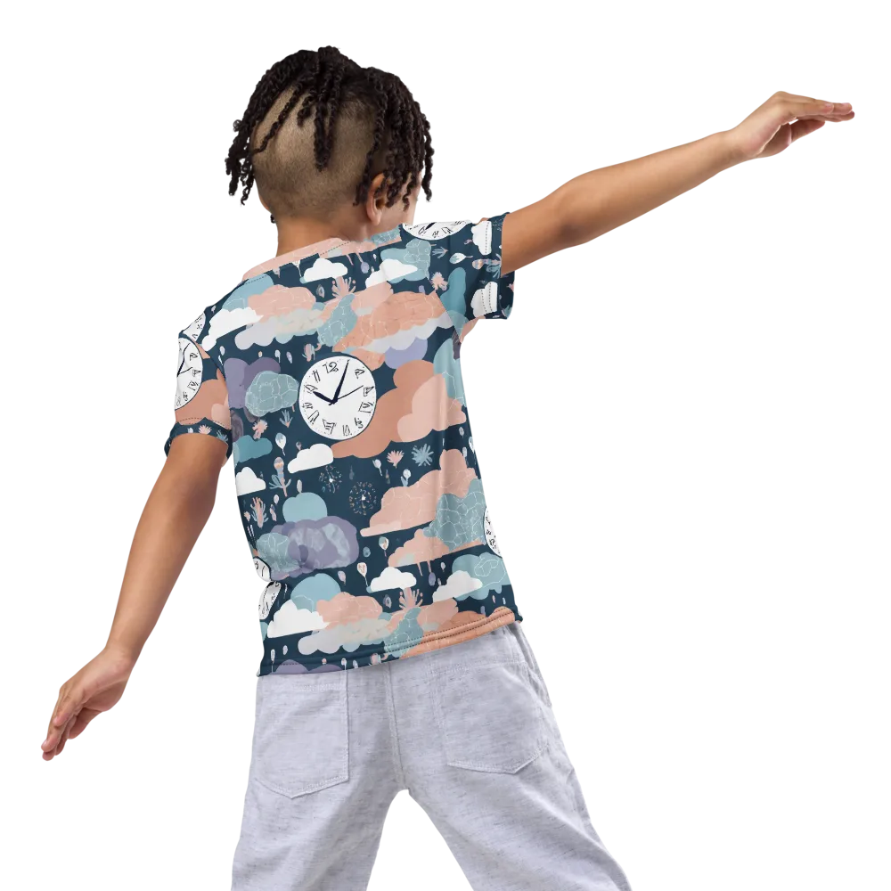Dreamtime Almanac on Kids Crew Neck T-Shirt — Back