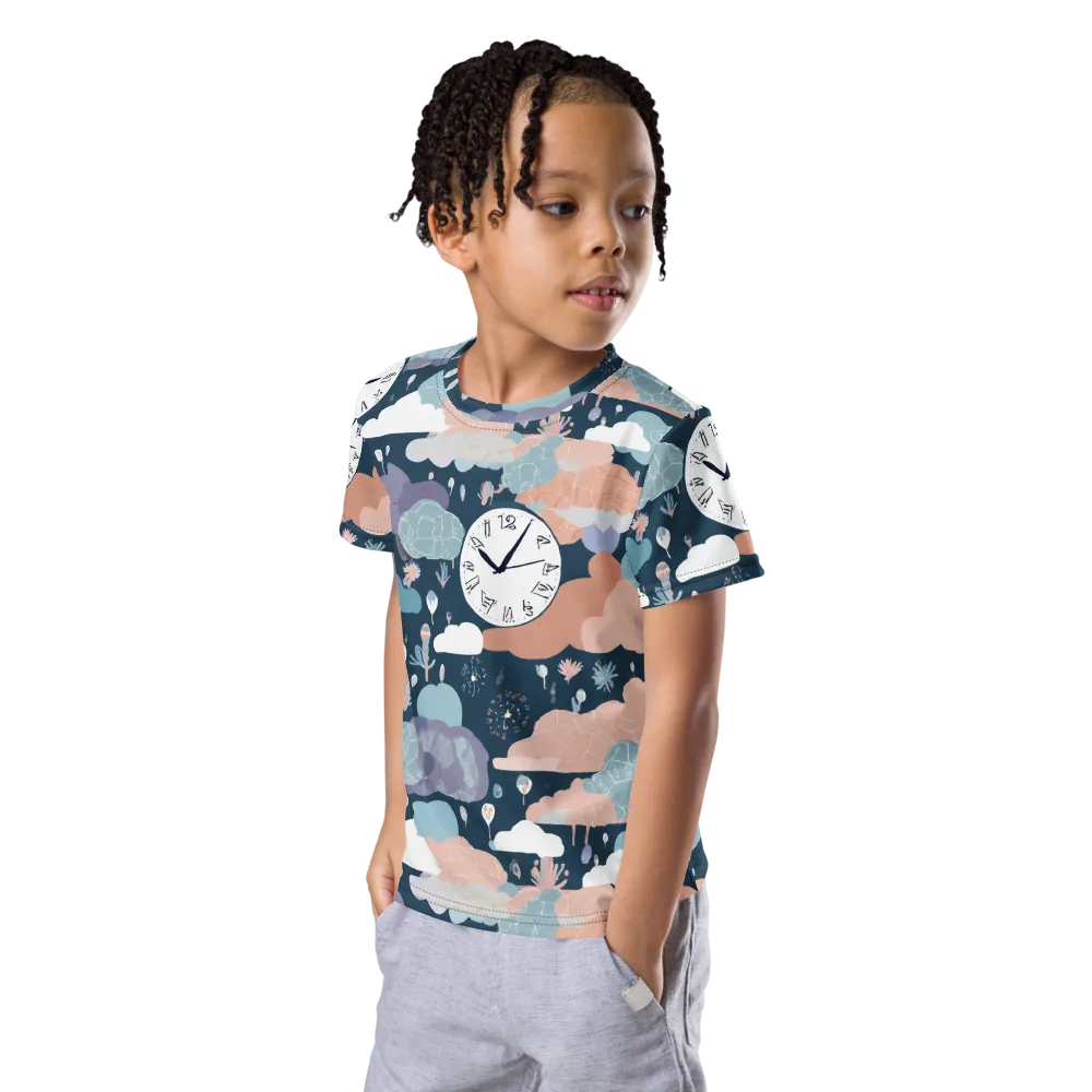 Dreamtime Almanac on Kids Crew Neck T-Shirt — Left Front
