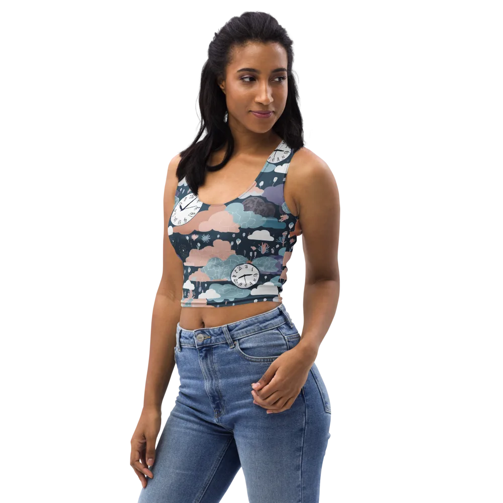 Dreamtime Almanac on Crop Top — Left Front